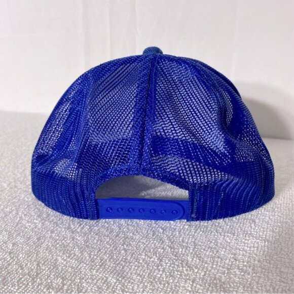 Vintage Blue Corduroy Norcen Energy Resources Mesh Back Snap Back Trucker Hat - Picture 3 of 10